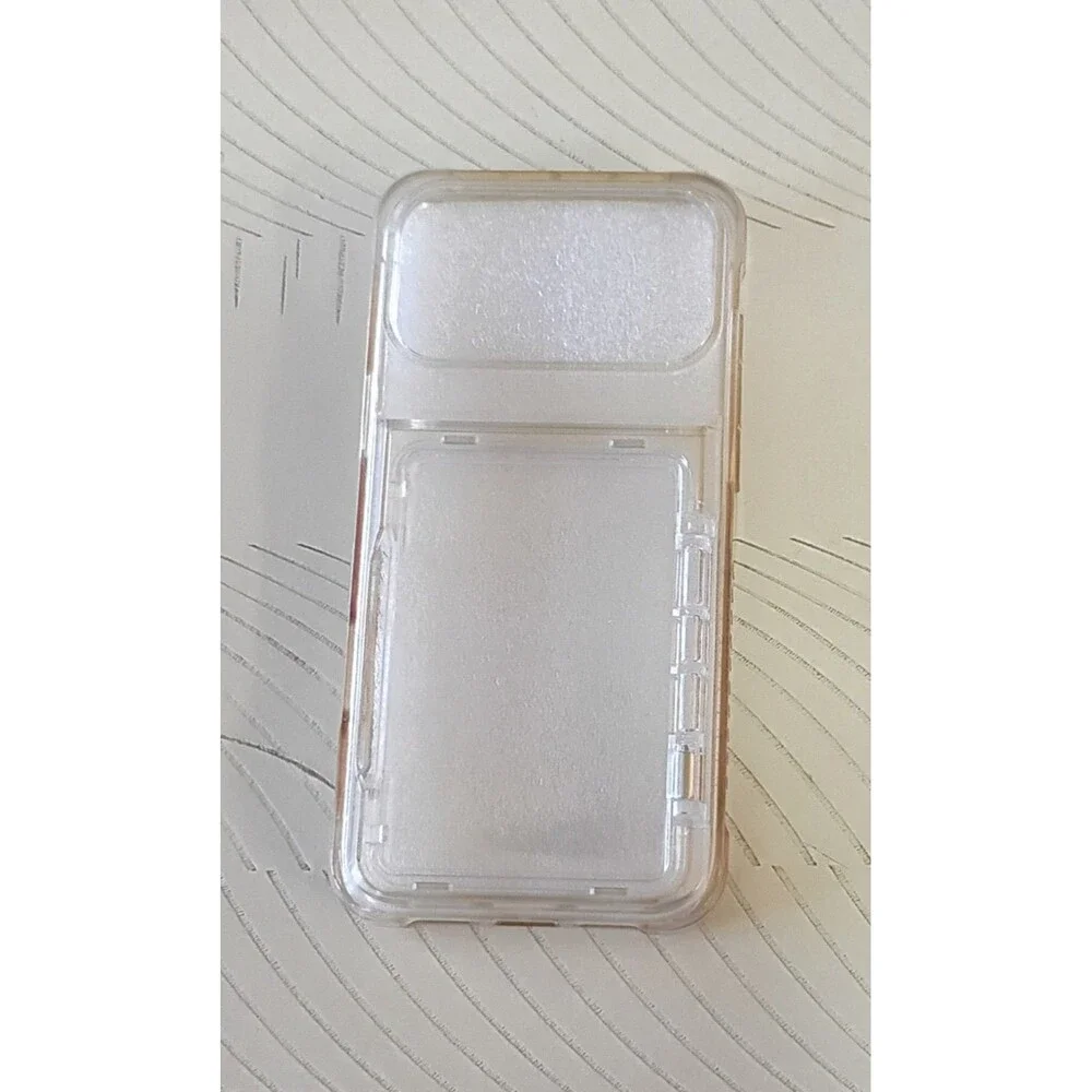 Clear Transparent Hard Back Case Cover with Card Holder Apple iPhone 17 Pro Max